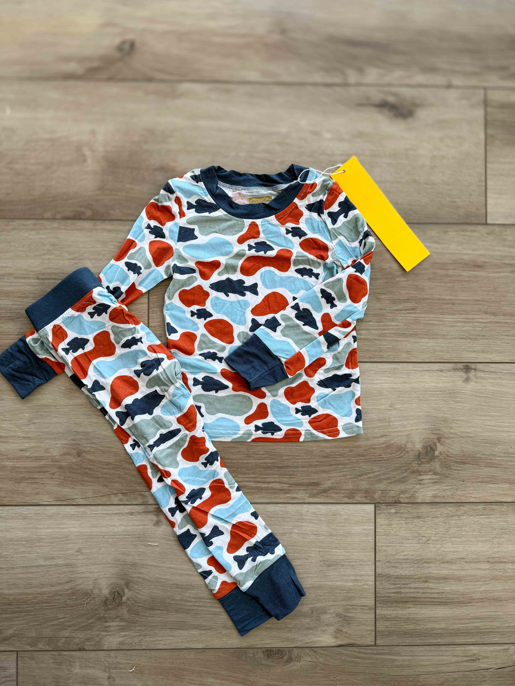 Camo fish bamboo pj set - Riot Co.