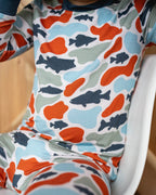 Camo fish bamboo pj set - Riot Co.