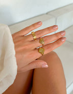 Floral Signet Ring - Riot Co.