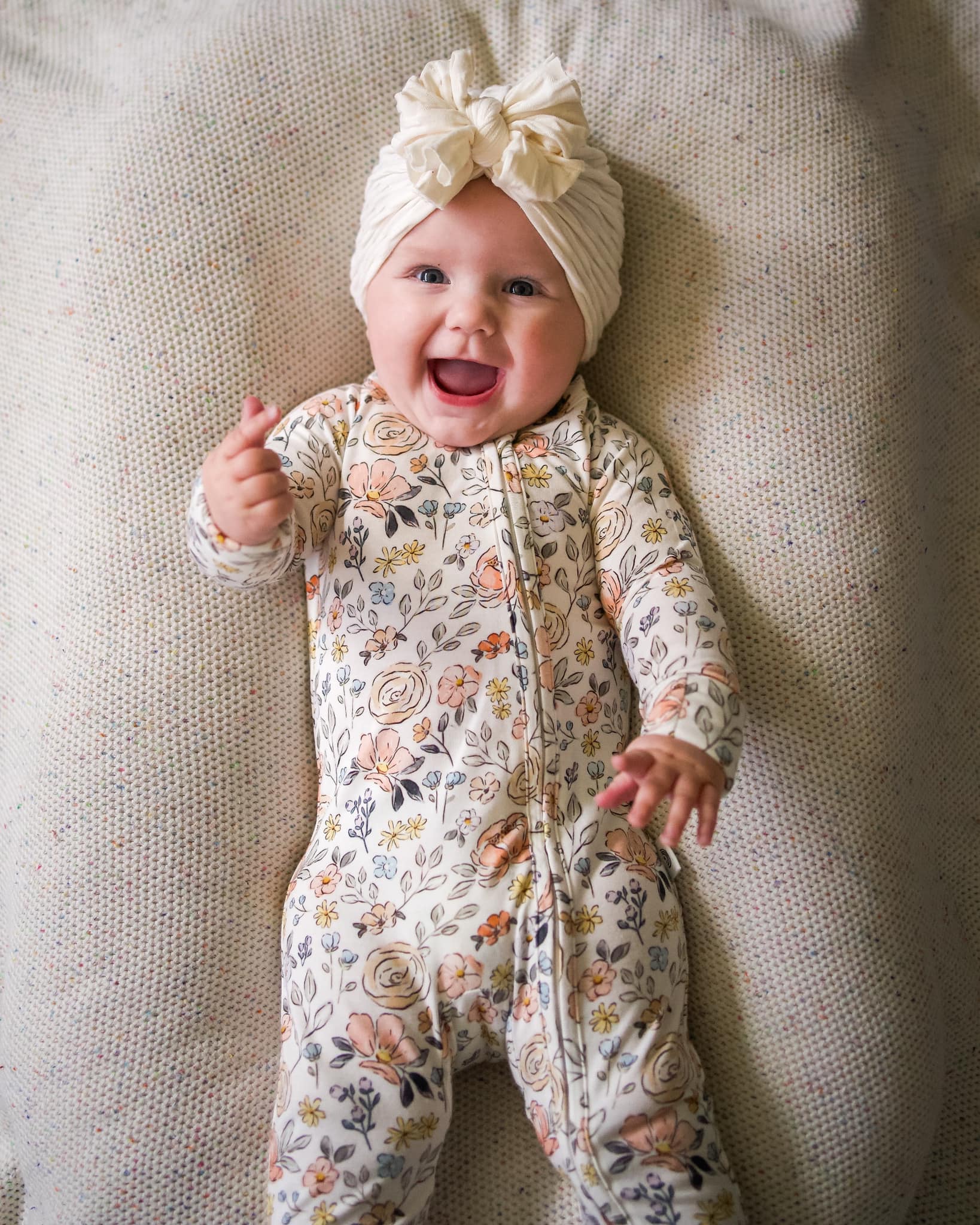 Pastel Petals Modal Zippy Romper - Riot Co.