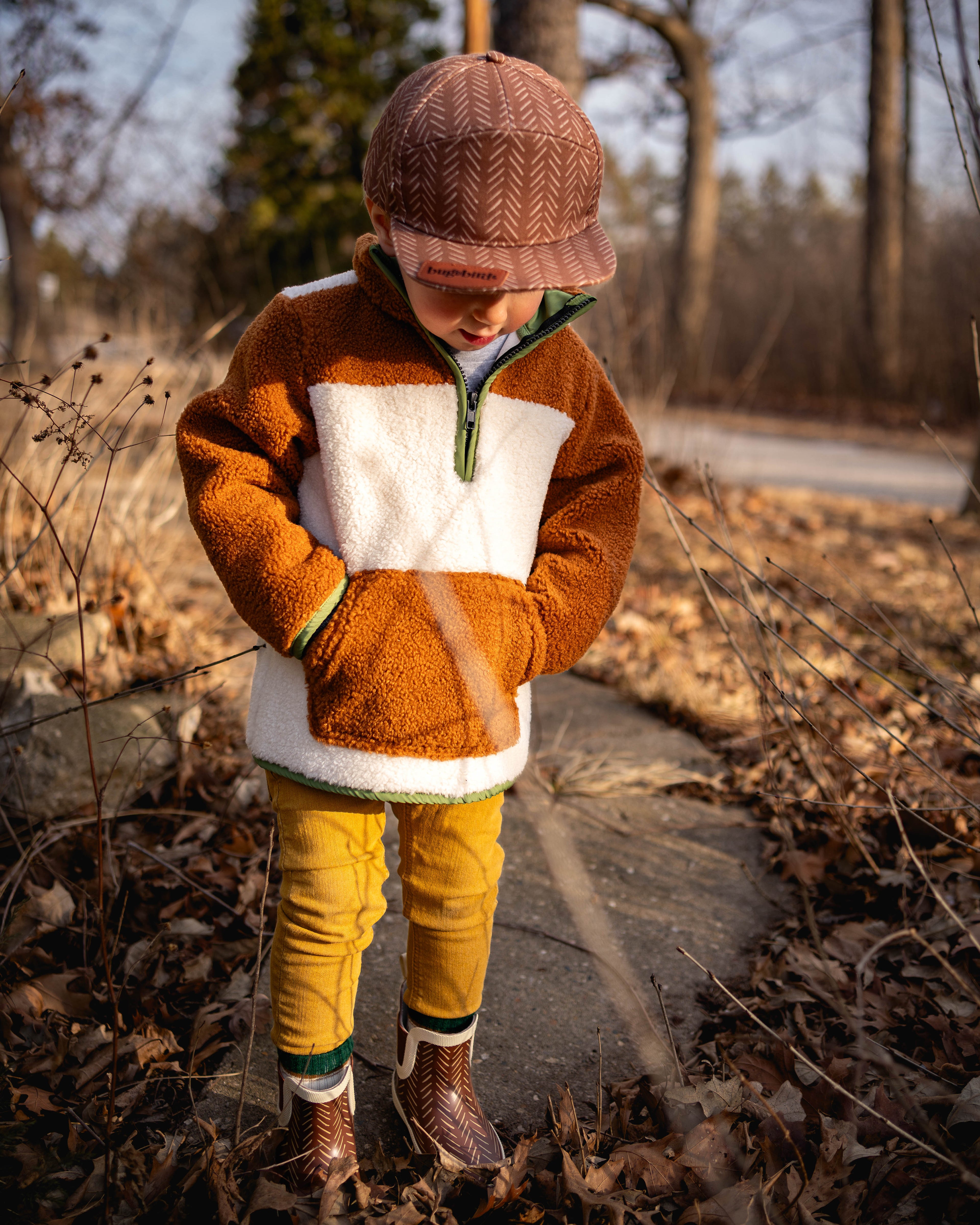 Tan Camel Sherpa - Plush Warm lined Pullover Sweatshirt - Riot Co.