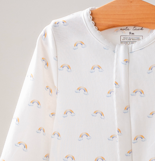 Baby Basics: Rainbow Bliss Organic Cotton Baby Pajama - Riot Co.
