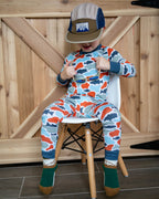 Camo fish bamboo pj set - Riot Co.