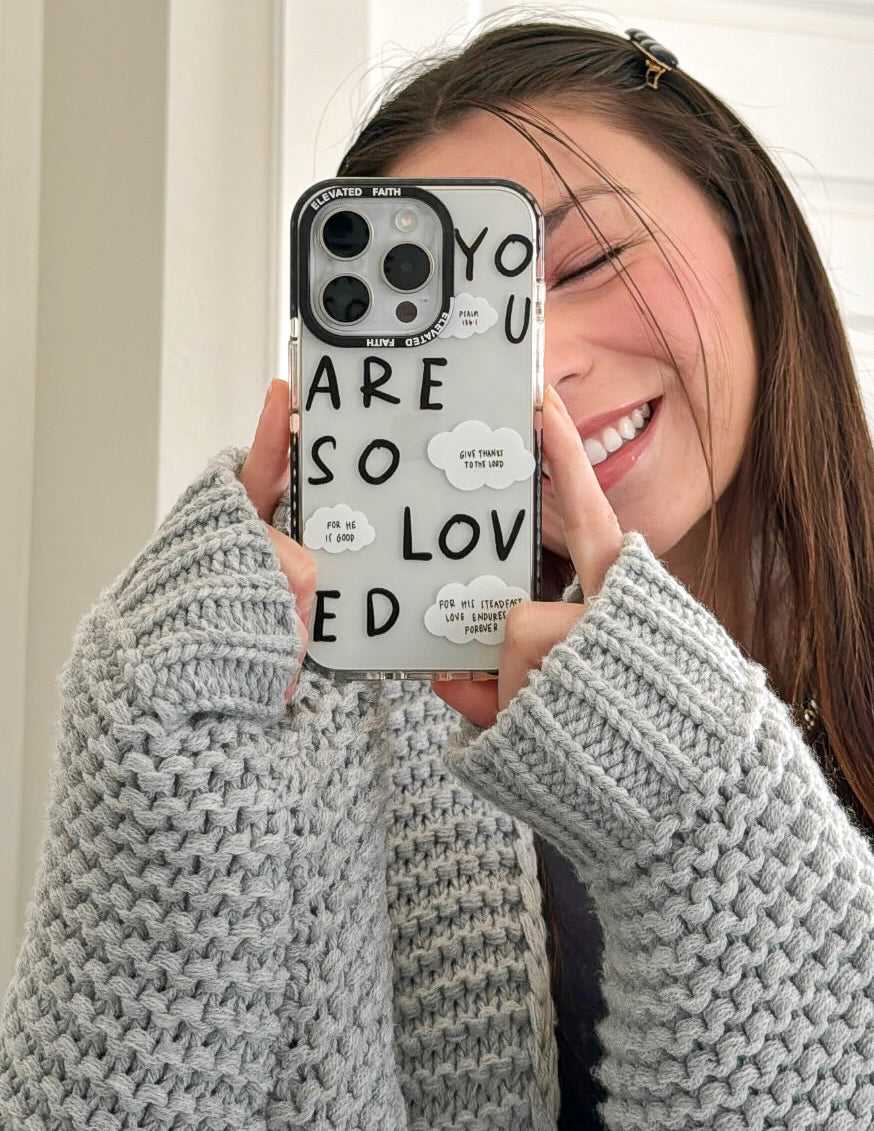 Black You Are So Loved Phone Case - Riot Co.