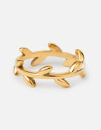 Dainty Olive Branch Ring - Riot Co.