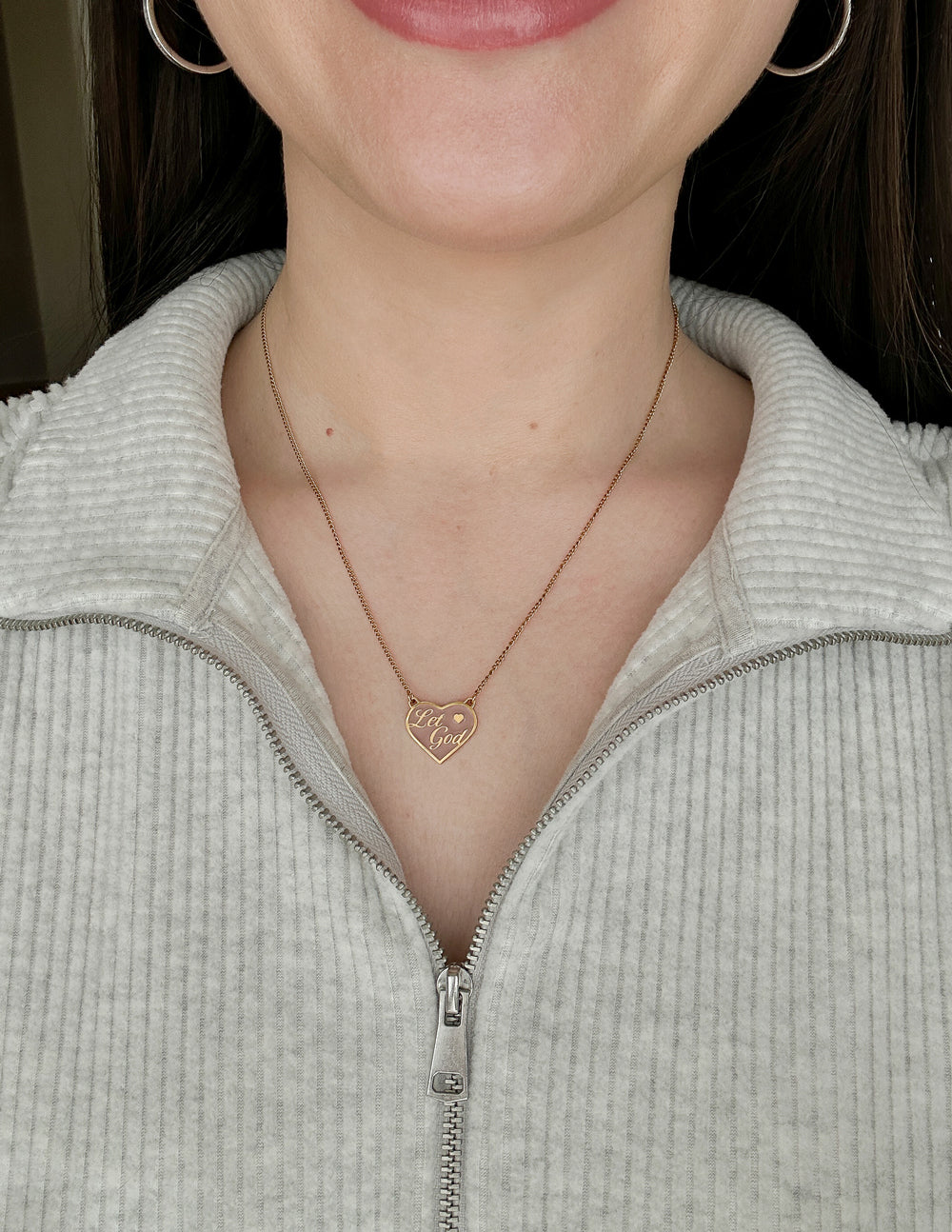 Enamel Let God Necklace - Riot Co.