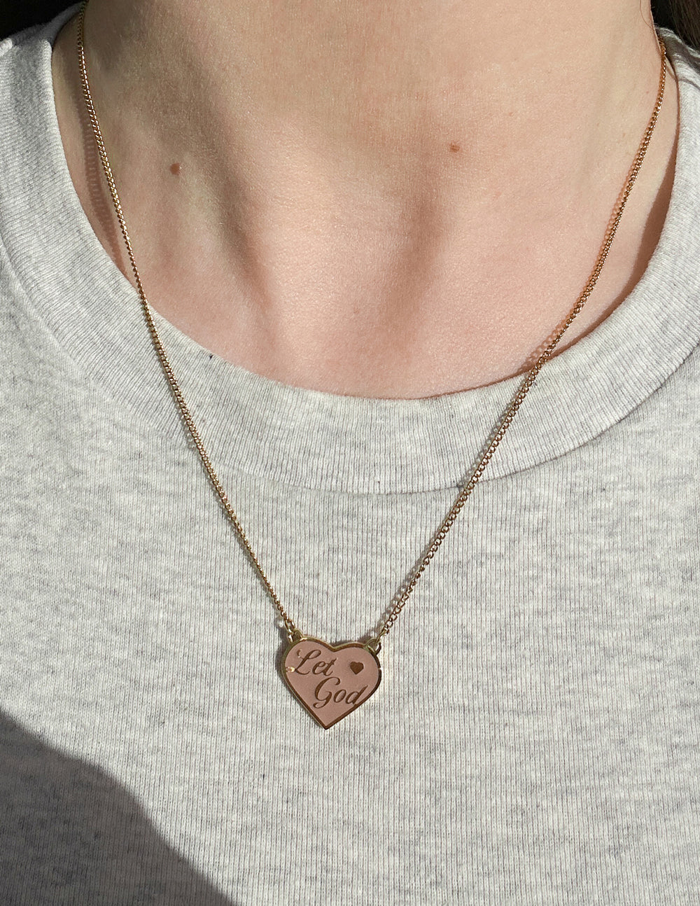 Enamel Let God Necklace - Riot Co.