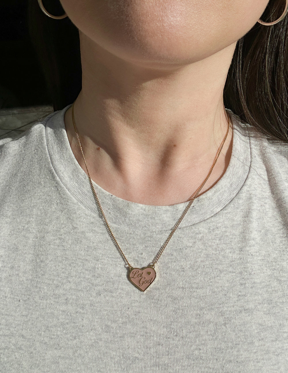 Enamel Let God Necklace - Riot Co.