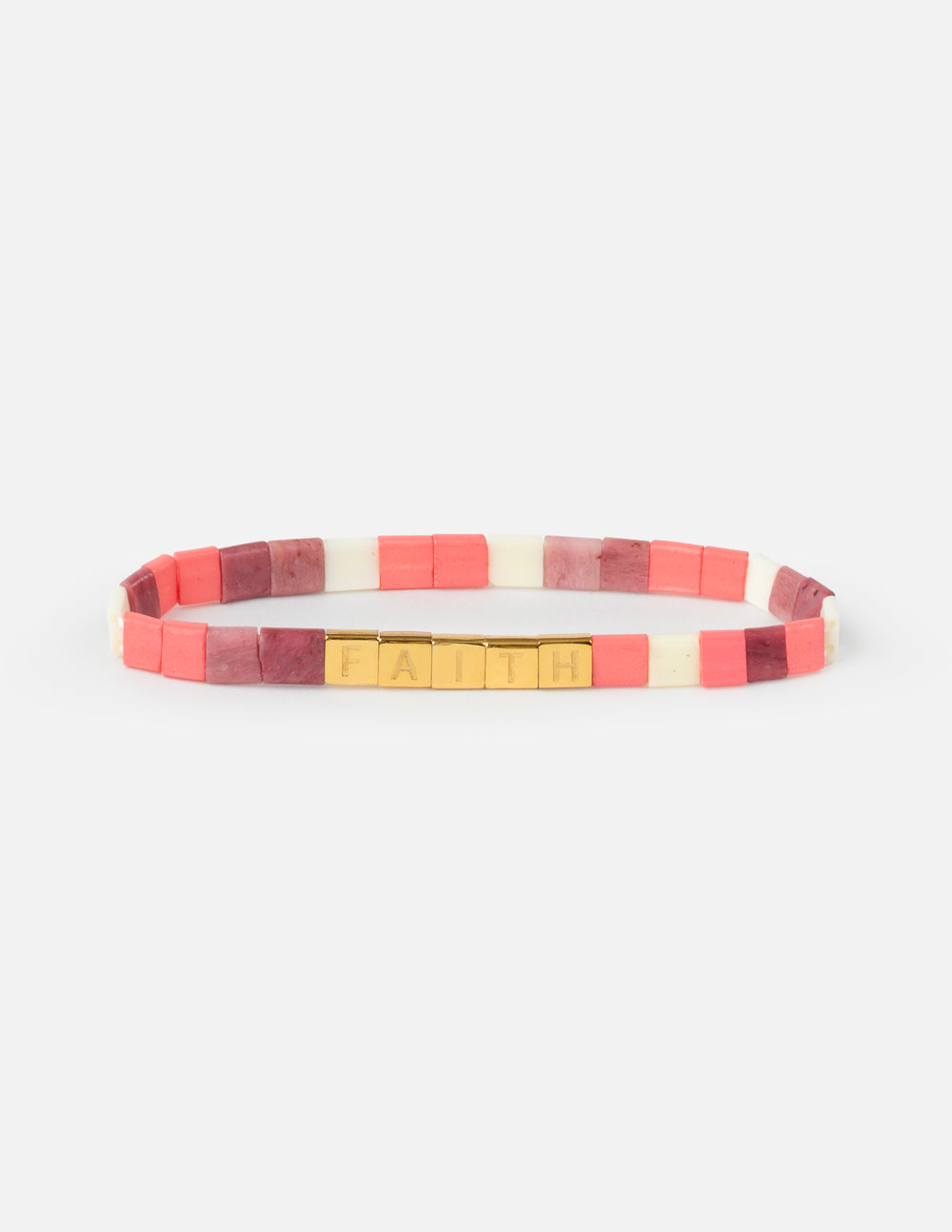 Faith Tile Letter Bracelet - Riot Co.