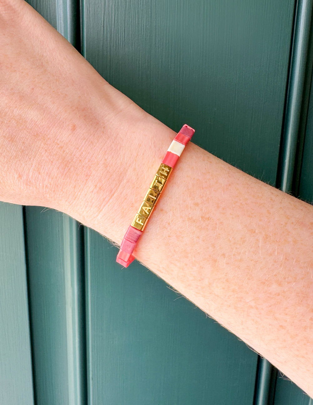 Faith Tile Letter Bracelet - Riot Co.