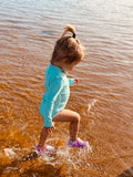 Lola One Piece Kids Swimsuit - Seafoam - Riot Co.