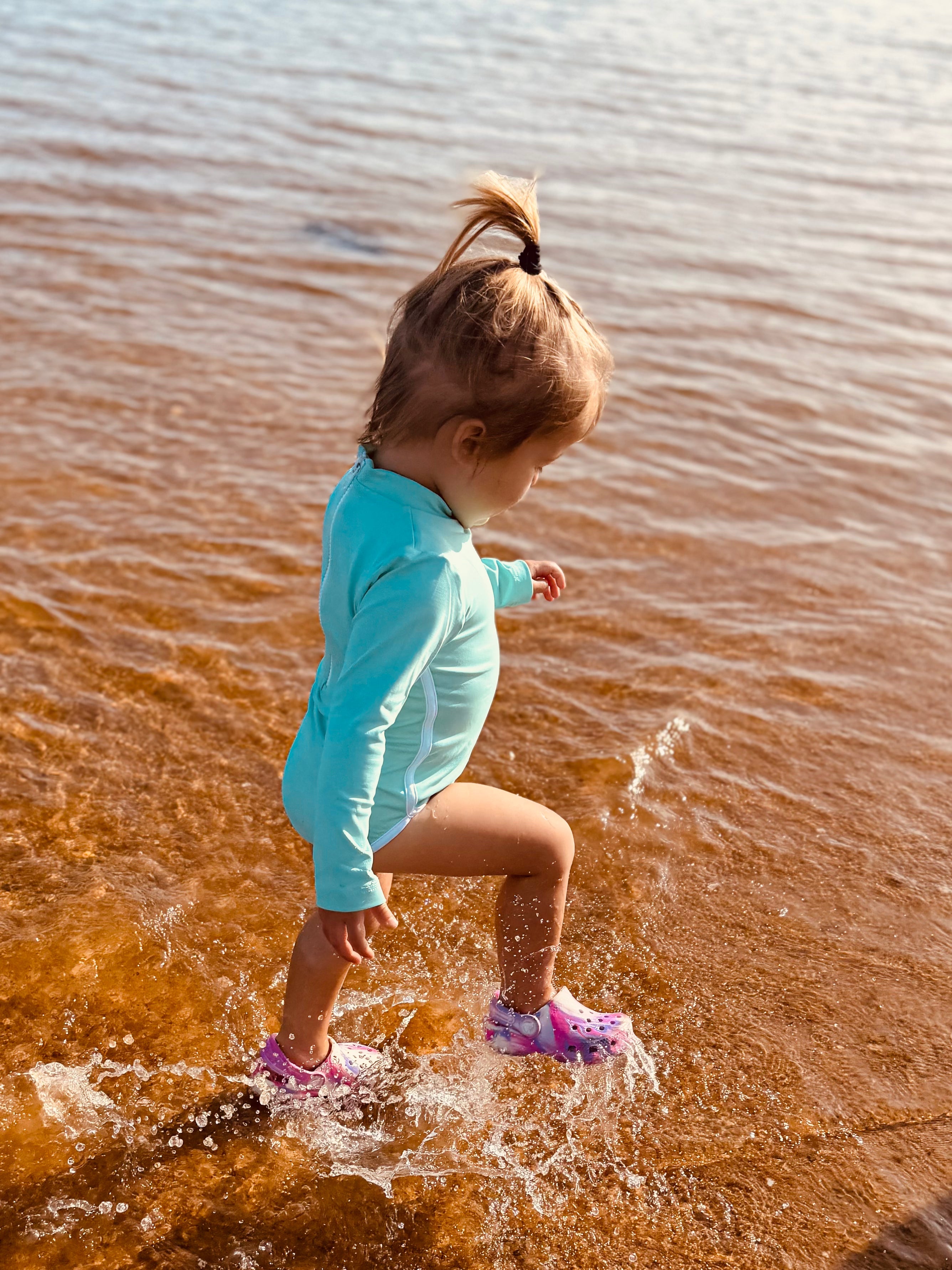 Lola One Piece Kids Swimsuit - Seafoam - Riot Co.