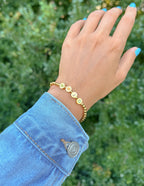Gold WWJD Letter Bracelet - Riot Co.