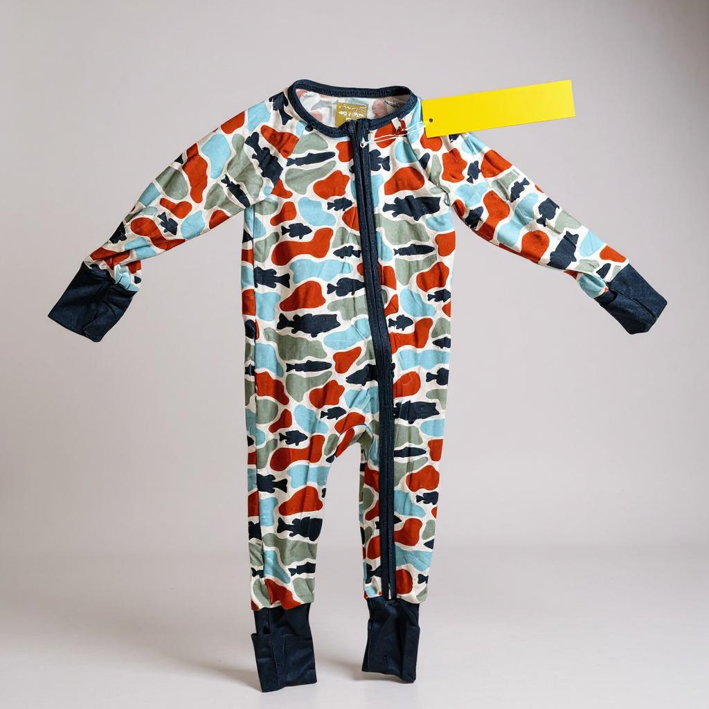 Camo fish bamboo zippy - Riot Co.