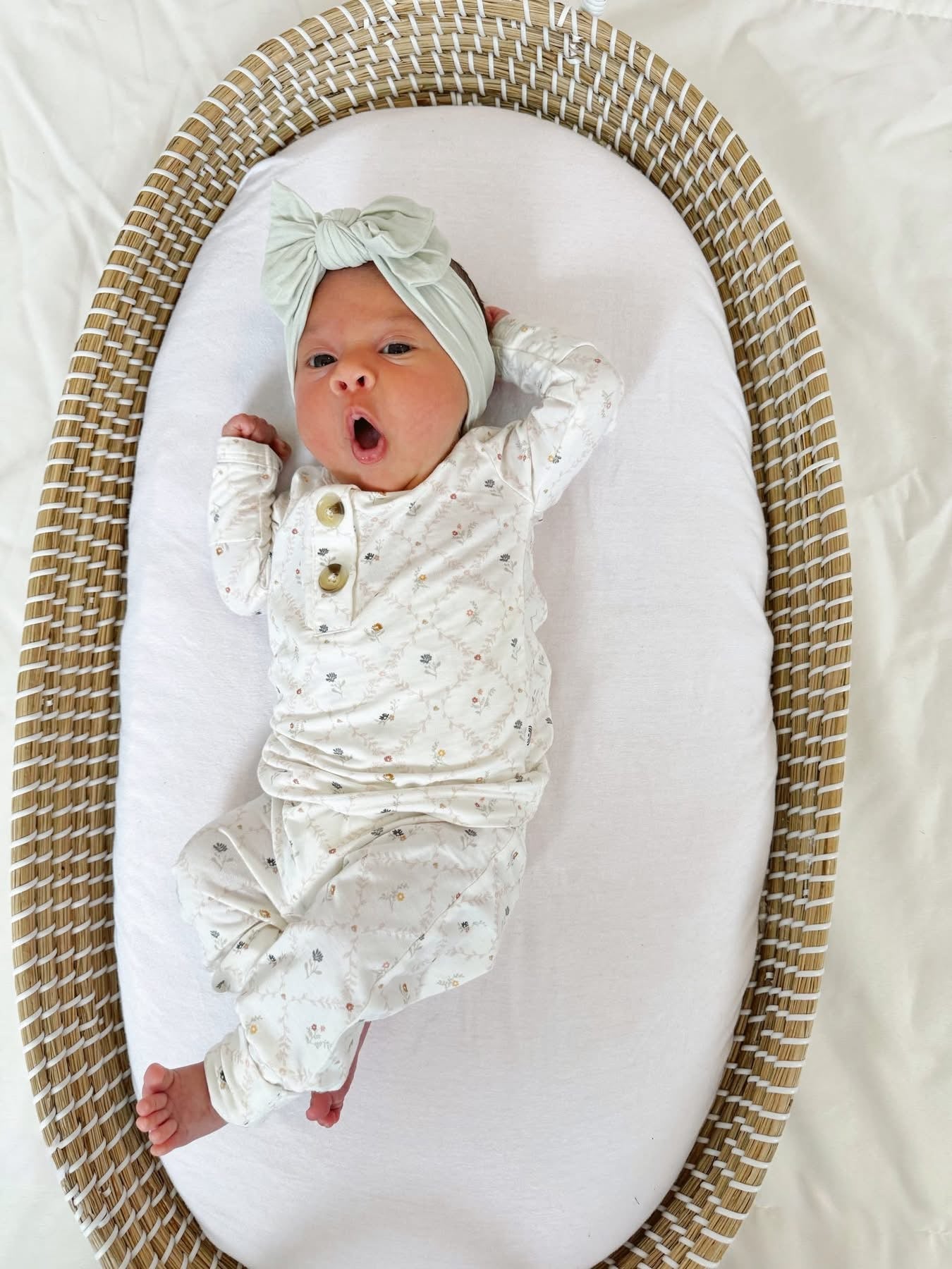 Vintage Blooms 2pc Henley Bamboo Pajamas - Sizes Newborn & Up! - Riot Co.