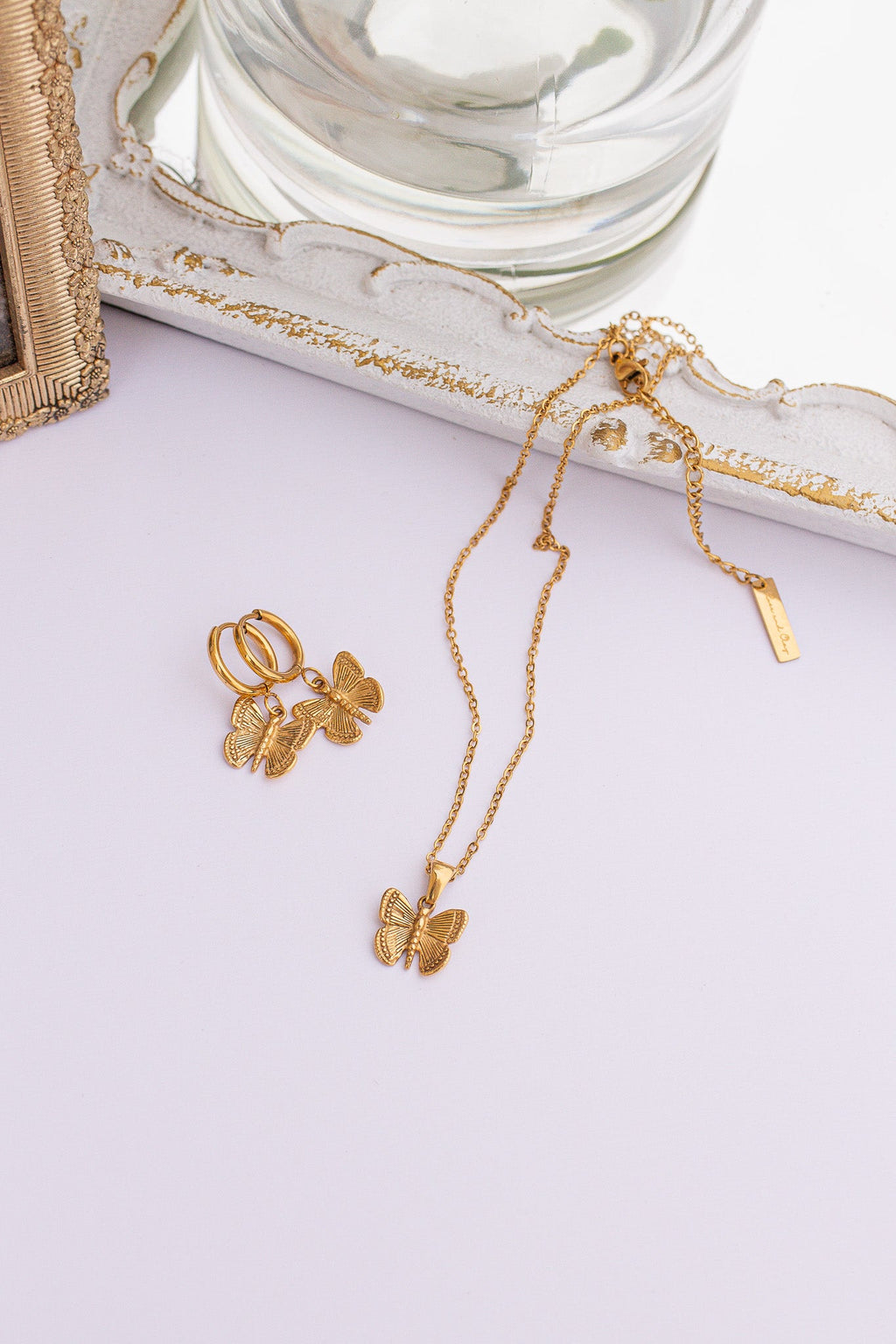 Butterfly Huggie Hoop