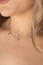Madison Necklace in Blue