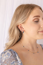 Raindrop Stud in Blue