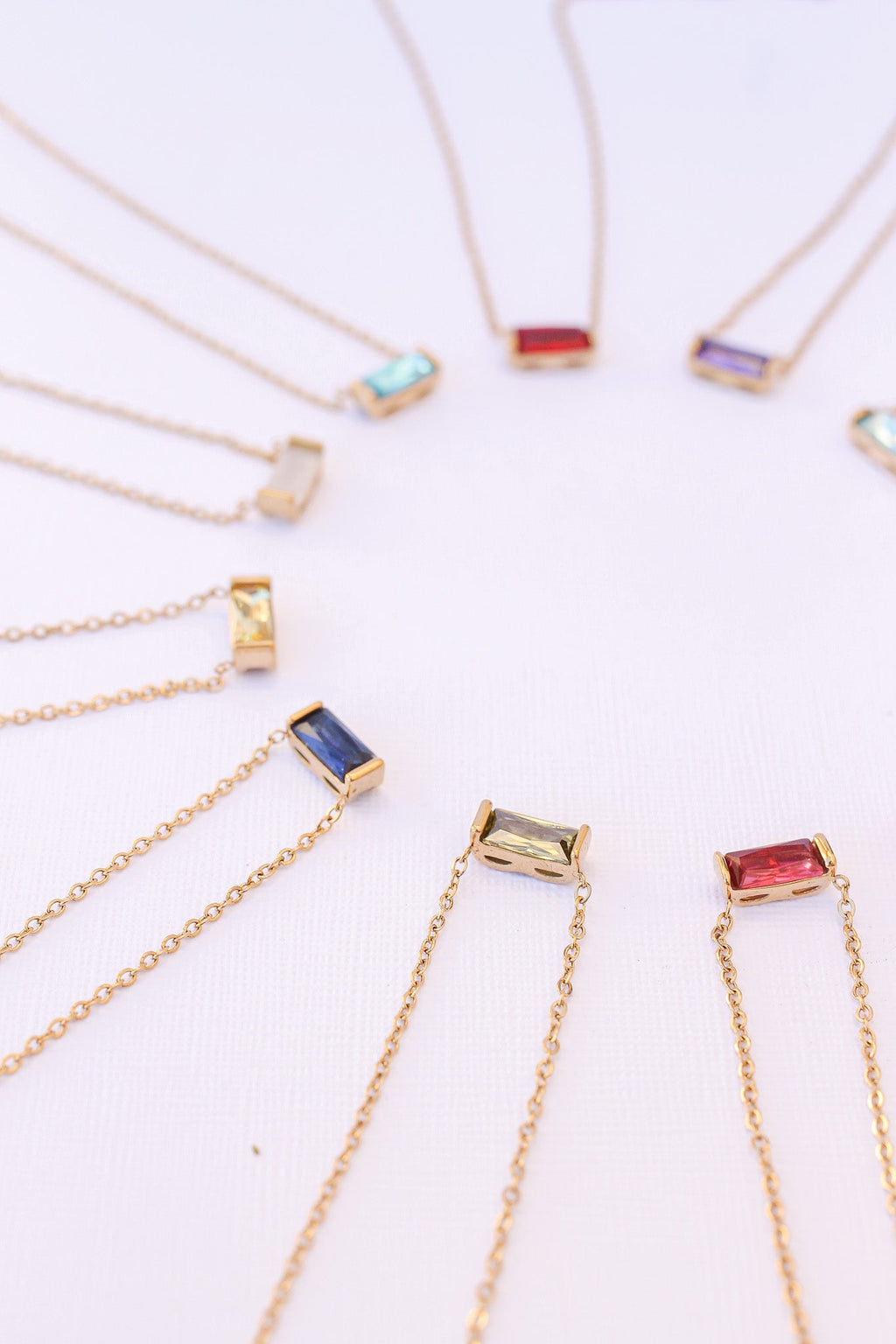 CZ Birthstone Necklace