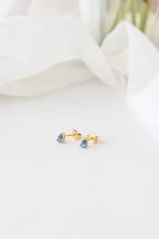 Raindrop Stud in Blue