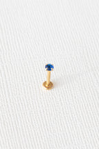 Crystal Flat Back Stud in Blue