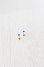 Crystal Flat Back Stud in Blue