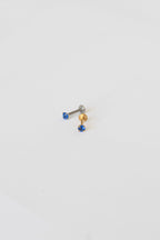 Crystal Flat Back Stud in Blue