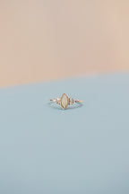 Serena Opal Ring in Silver