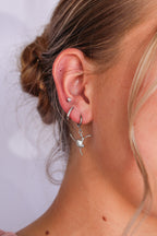 Tiny Dancer Huggie Hoop