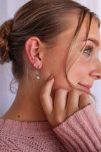 Tiny Dancer Huggie Hoop