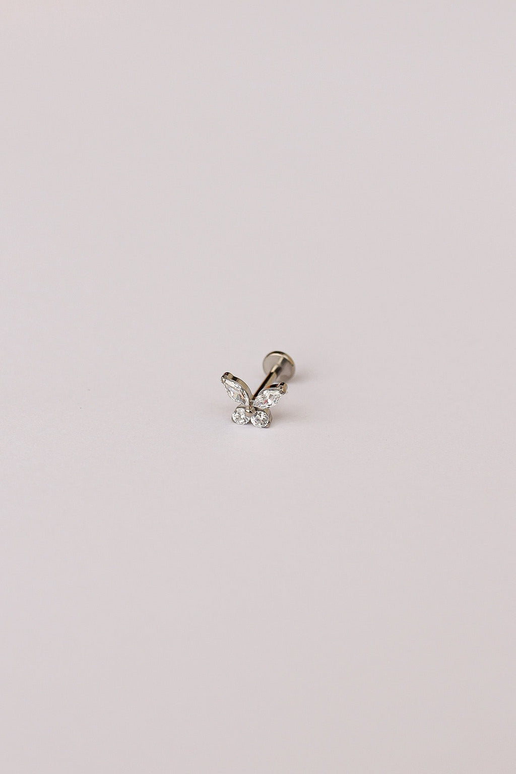 Crystal Butterfly Flat Back Stud