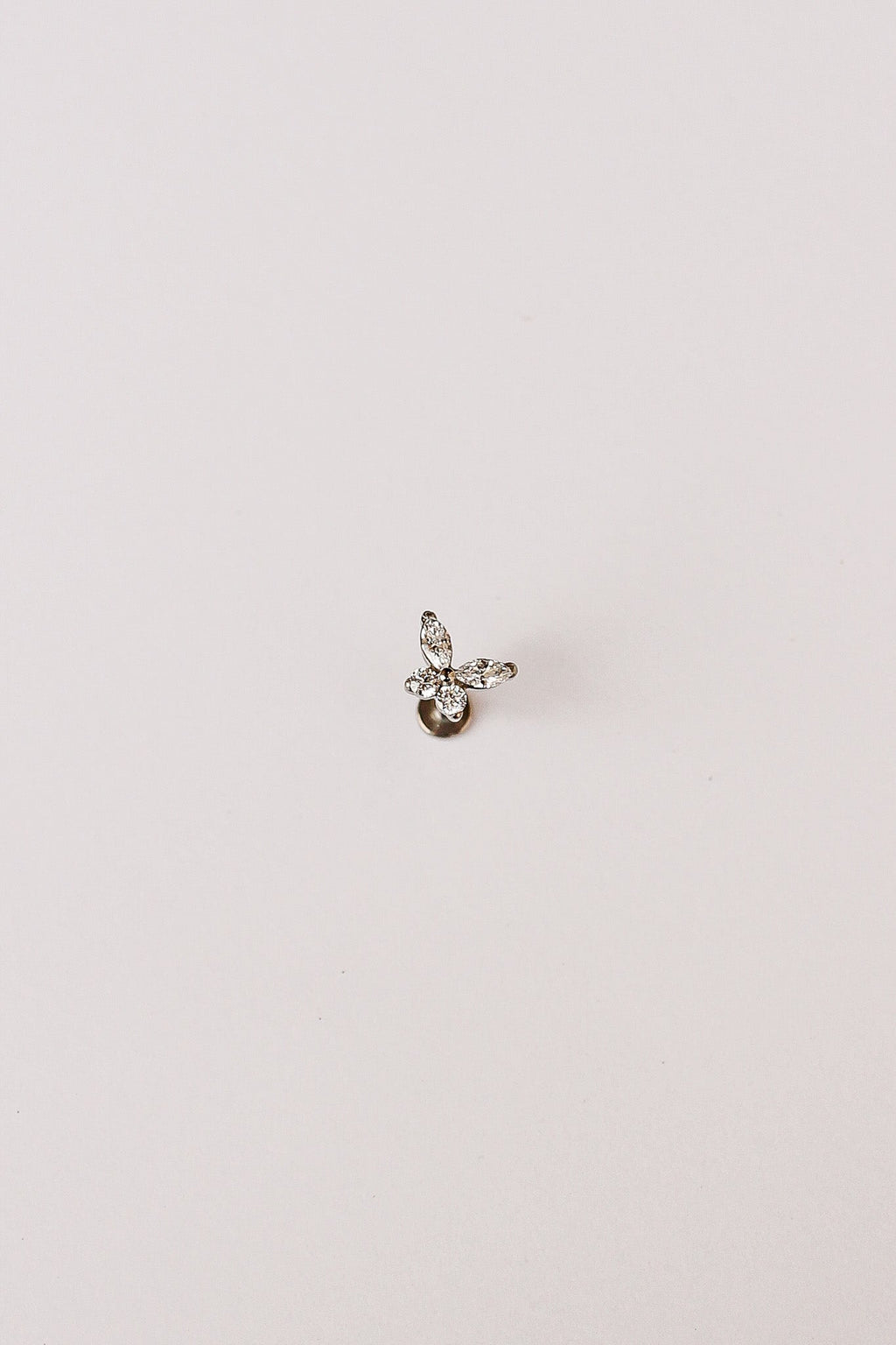 Crystal Butterfly Flat Back Stud