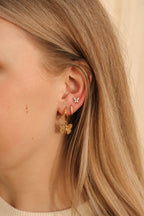 Butterfly Huggie Hoop