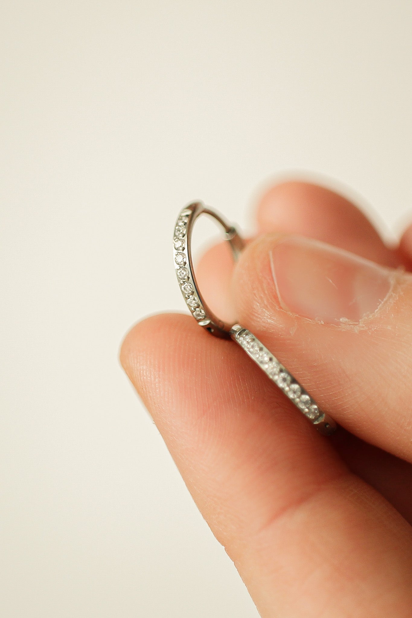 Micro Crystal Hoop