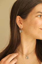 Butterfly Huggie Hoop