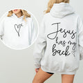 Jesus Has My Back, Religious, Christian, Bible, Faith Hoodie, Hooded Sweatshirt - Riot Co.