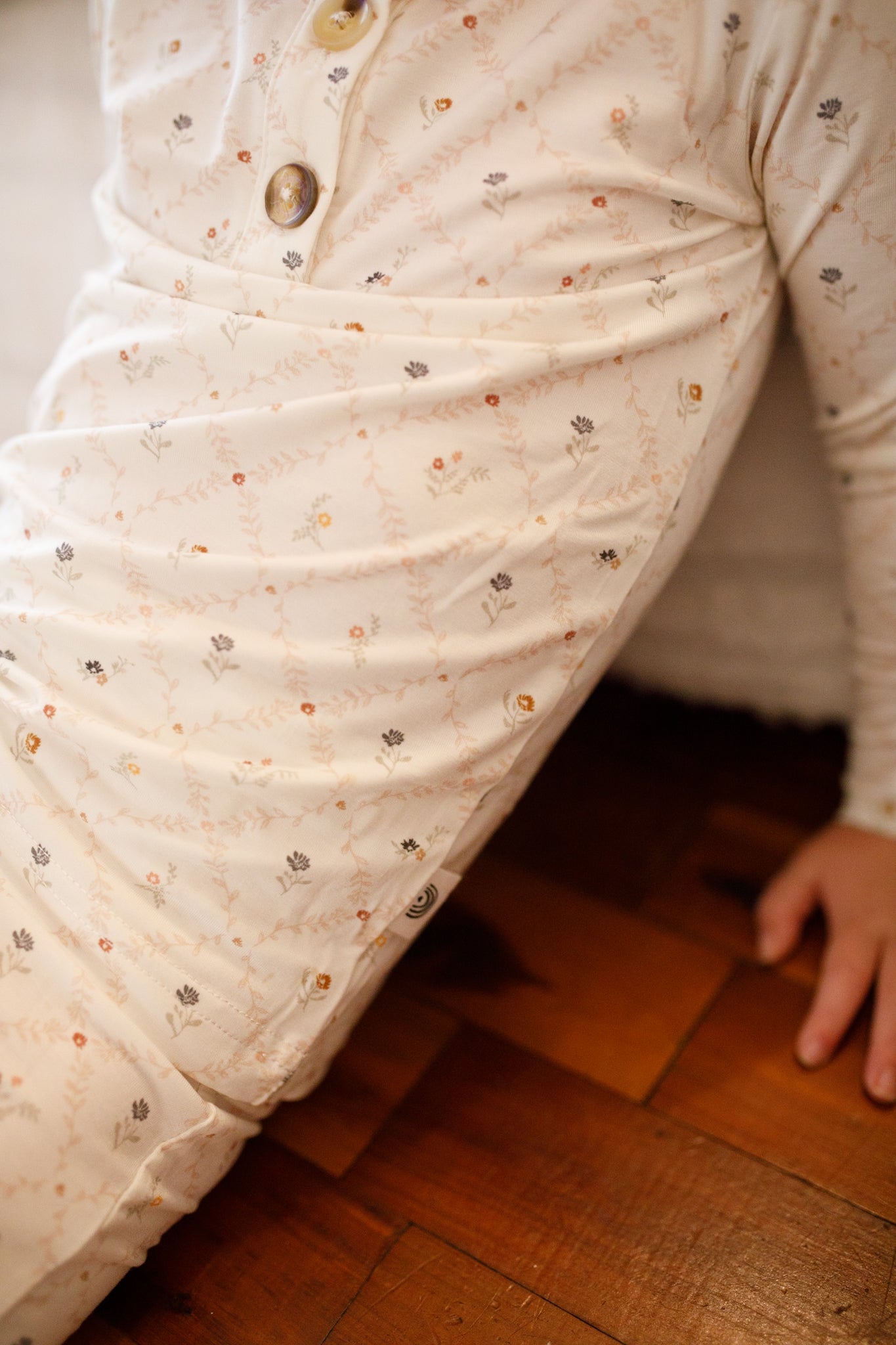 Vintage Blooms 2pc Henley Bamboo Pajamas - Sizes Newborn & Up! - Riot Co.