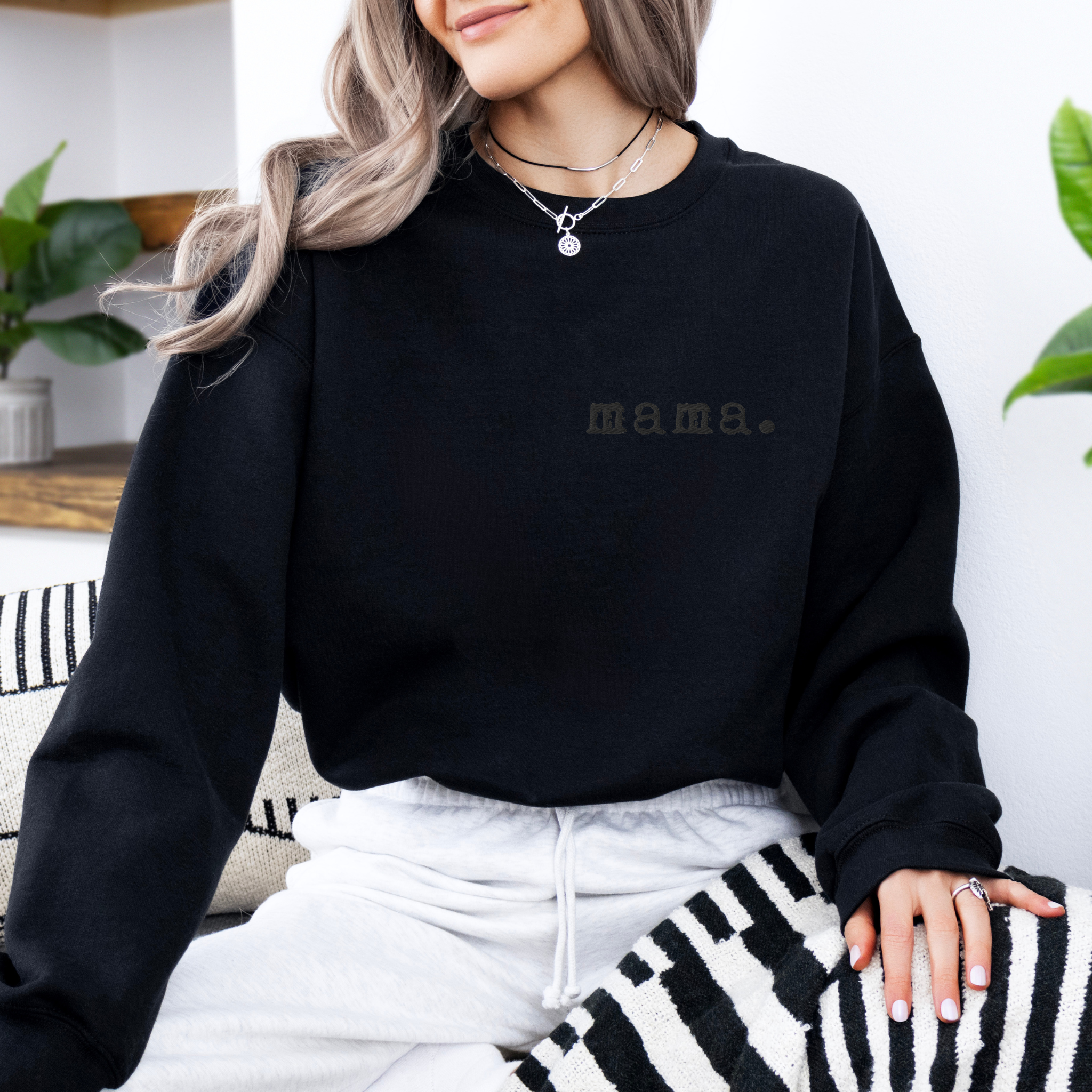 Mama. Embroidered |  Premium Adult Sweatshirt - Riot Co.