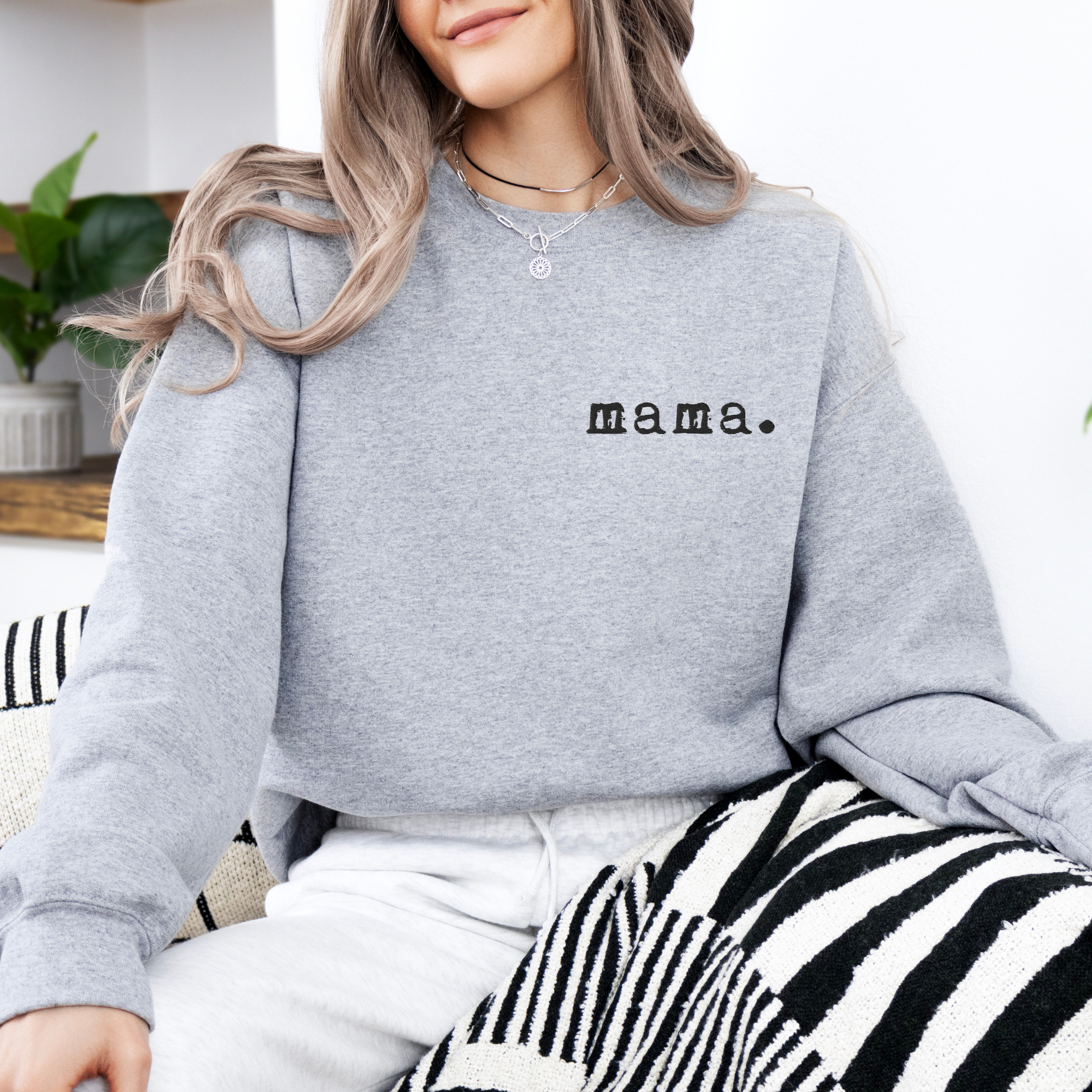 Mama. Embroidered |  Premium Adult Sweatshirt - Riot Co.