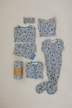 Bluebell Pointelle Bamboo Zipper