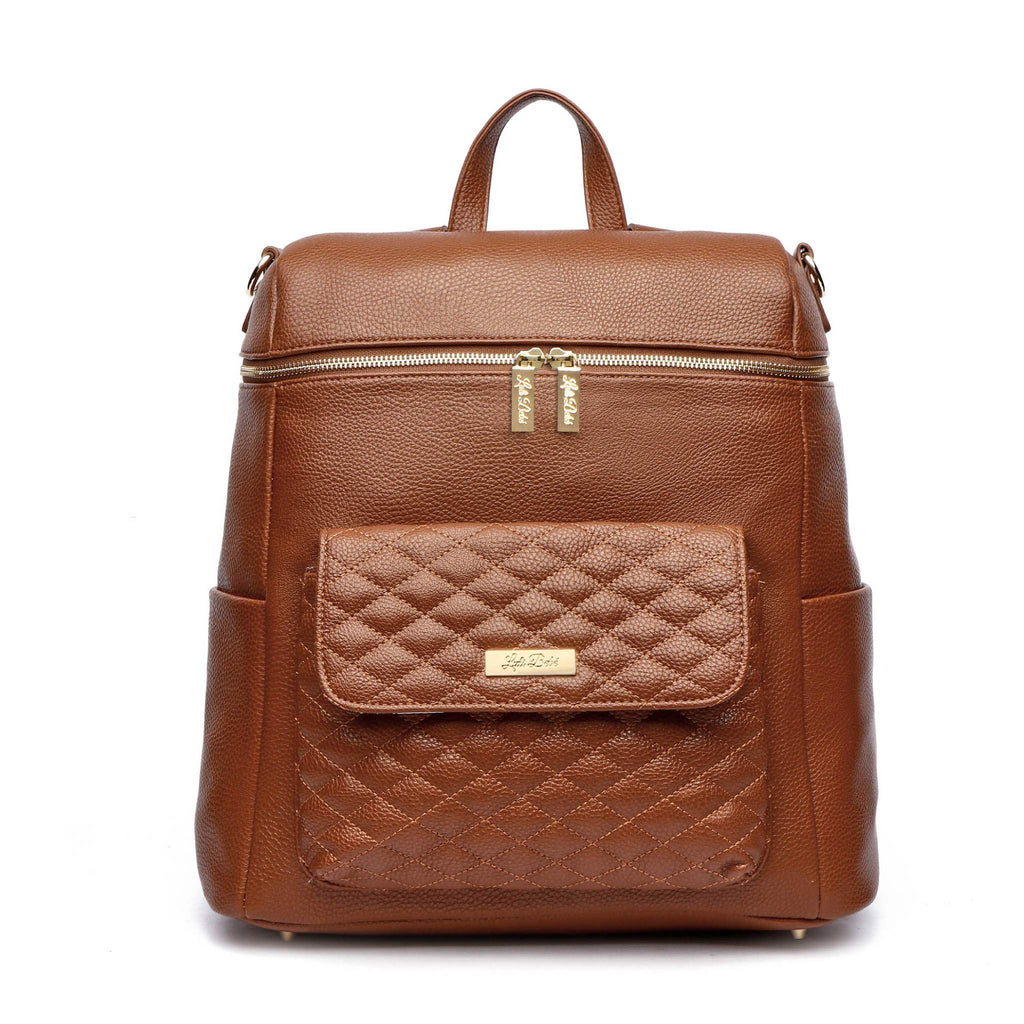 Monaco Diaper Bag | Caramel Brown - Riot Co.