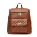 Monaco Diaper Bag | Caramel Brown - Riot Co.