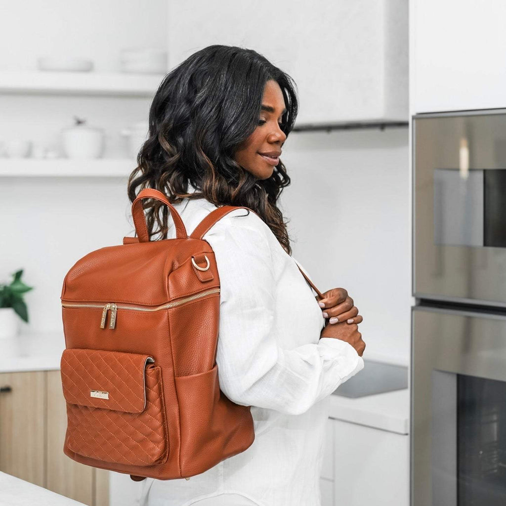 Monaco Diaper Bag | Caramel Brown - Riot Co.