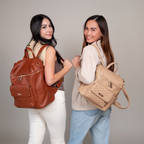 Monaco Diaper Bag | Caramel Brown - Riot Co.