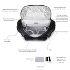 Monaco Diaper Bag | Ebony Black - Riot Co.