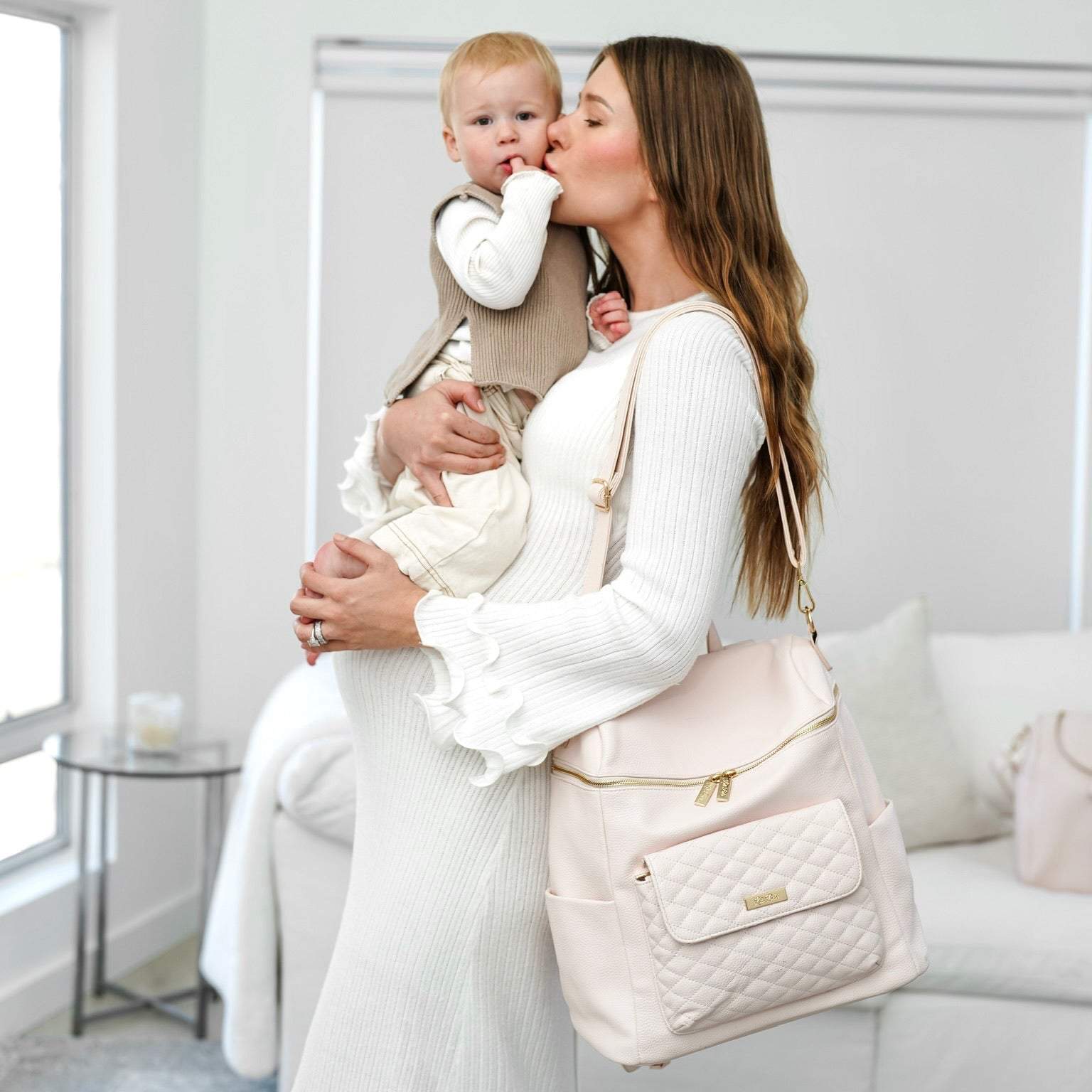 Monaco Diaper Bag | Pastel Pink - Riot Co.