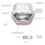 Monaco Diaper Bag | Pastel Pink - Riot Co.