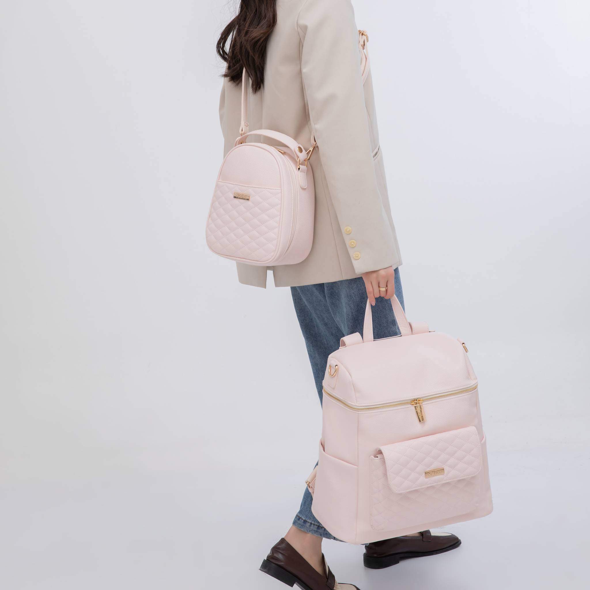 Monaco Diaper Bag | Pastel Pink - Riot Co.