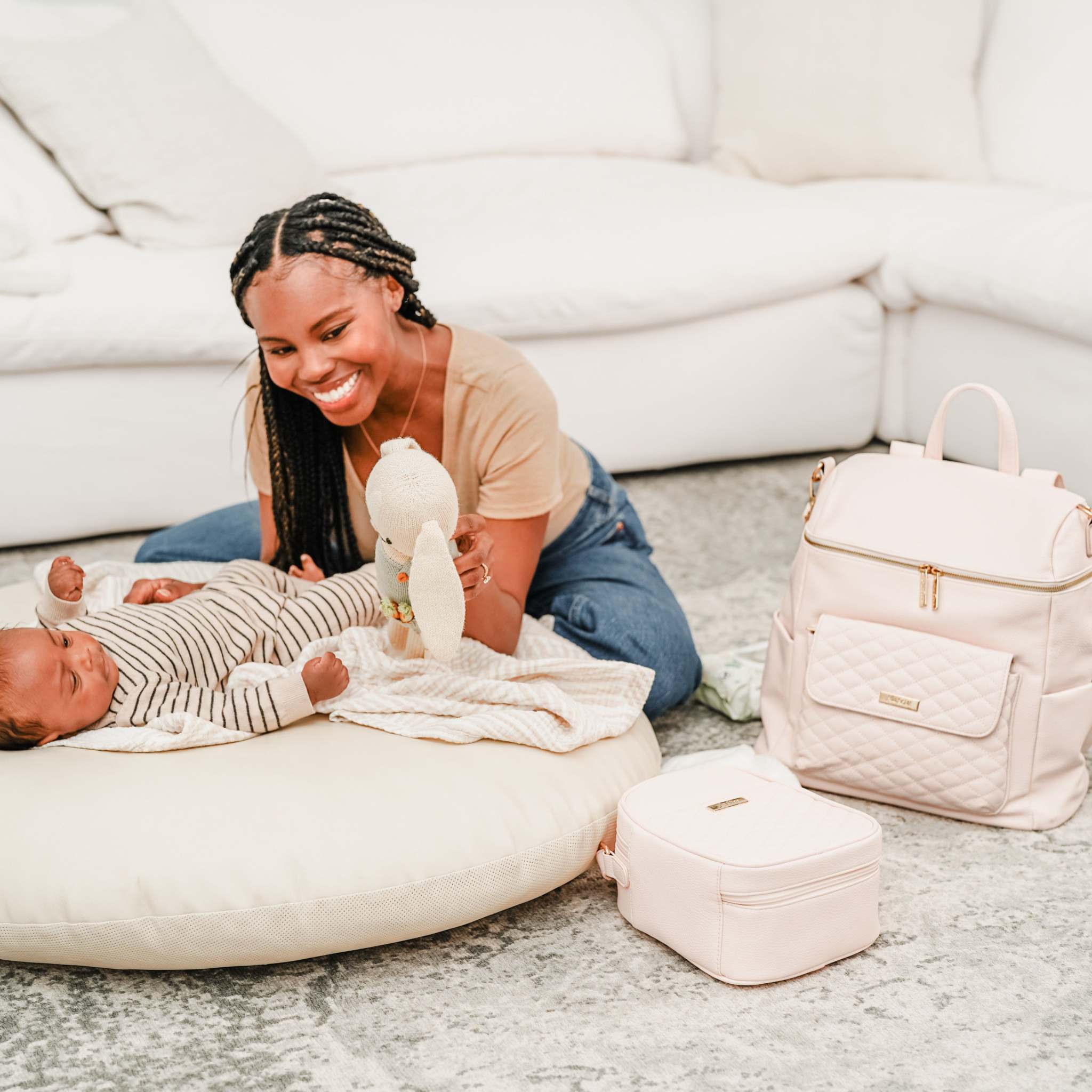 Monaco Diaper Bag | Pastel Pink - Riot Co.
