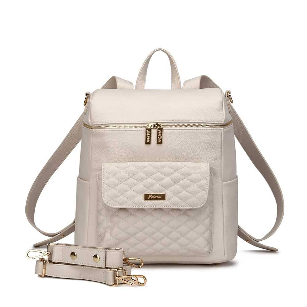 Monaco Diaper Bag | Pearl White - Riot Co.